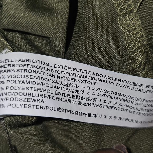 Moon River Womens Plaid Green Mini Dress,w Back Cutouts SZ M - Picture 16 of 16